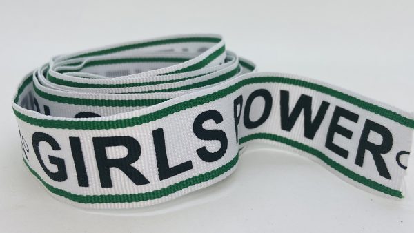 CINTA GROSS GIRLS POWER VERDE x 92m