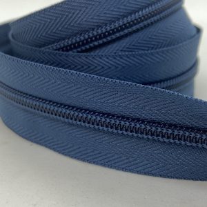 CIERRE POR METRO CADENA NYLON N5 (6mm) X 10m + 10 Deslizadores Marroquineros - Aero, Rollos