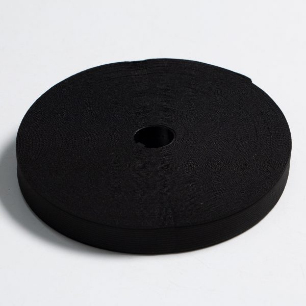 ELÁSTICO PARA EMBUTIR DE 20MM NEGRO 25 METROS