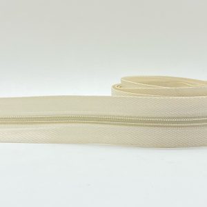 CIERRE POR METRO CADENA NYLON N3 (4mm) X 10m - Crudo, Rollos