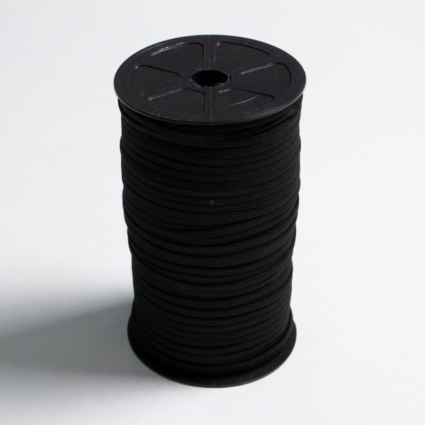 ELÁSTICO PARA EMBUTIR DE 4MM NEGRO 400 METROS