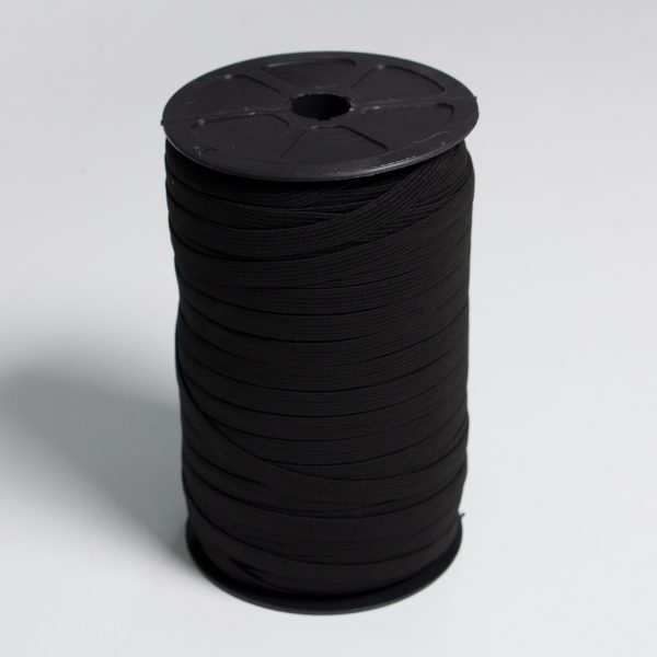ELÁSTICO PARA EMBUTIR DE 10MM NEGRO 200 METROS