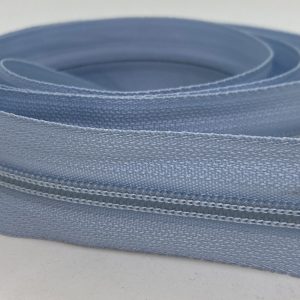 CIERRE POR METRO CADENA NYLON N5 (6mm) X 10m - Celeste oscuro, Rollos