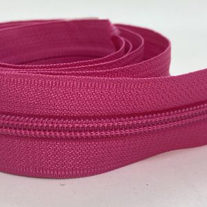CIERRE POR METRO CADENA NYLON N5 (6mm) X 10m - Fucsia, Rollos