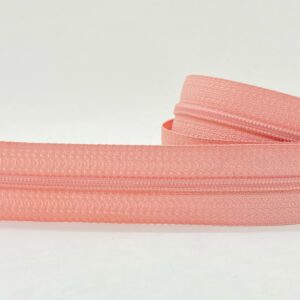 CIERRE POR METRO CADENA NYLON N3 (4mm) X 10m - Rosa viejo, Rollos
