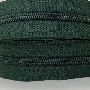 CIERRE PLASTIL 5 SEPARABLE DE 80CM - Verde Colegial, 20 unidades