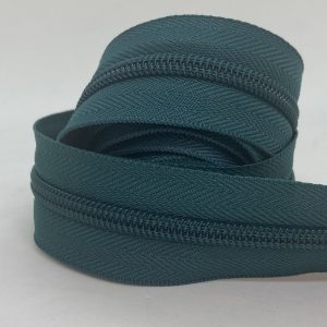 CIERRE POR METRO CADENA NYLON N5 (6mm) X 10m - Azul Petróleo, Rollos