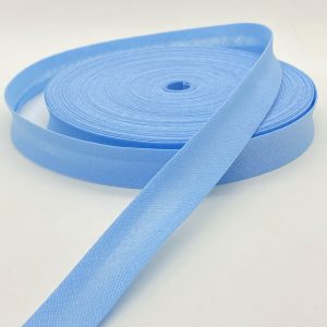 CINTA AL BIES ALGODÓN 2cm x 25m - Celeste bebé, Rollos