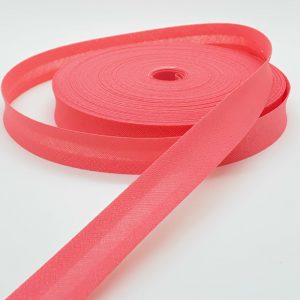 CINTA AL BIES ALGODÓN 2cm x 25m - Coral, Rollos