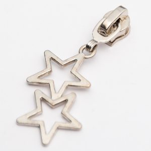 DESLIZADOR PARA CIERRE NYLON 5(6mm) AUTOMÁTICO FANTASÍA X 50u - Doble Estrella, Pack de 50u