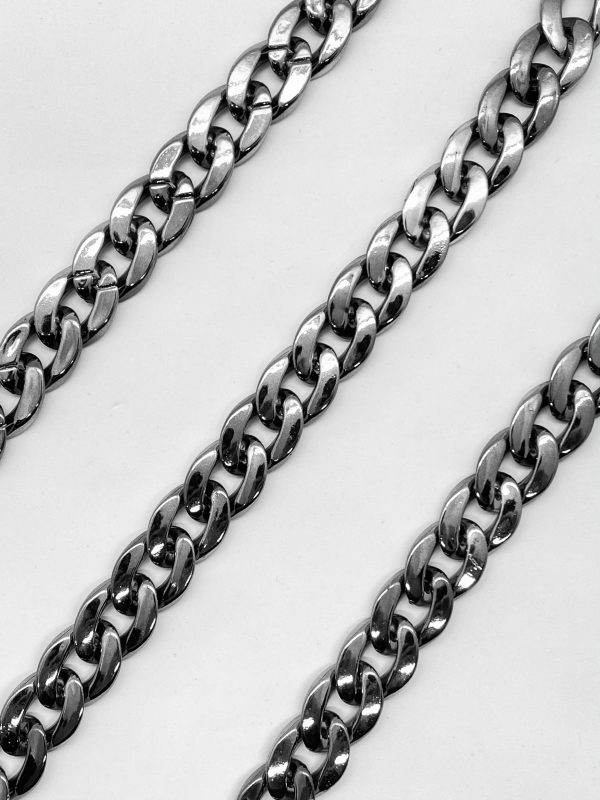 CADENA ACRÍLICO PARA BIJOUTERIE 1.5cm x 5m PELTRE