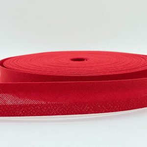 CINTA AL BIES ALGODÓN 2cm x 25m - Rojo, Rollos