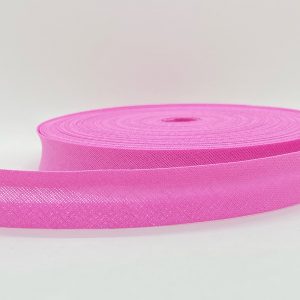 CINTA AL BIES ALGODÓN 2cm x 25m - Rosa Chicle, Rollos