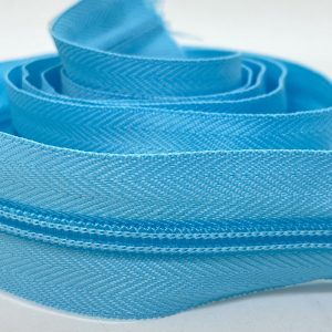 CIERRE POR METRO CADENA NYLON N5 (6mm) X 10m - Turquesa Claro, Rollos