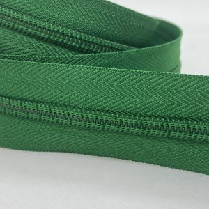 CIERRE POR METRO CADENA NYLON N5 (6mm) X 10m - Verde Benetton, Rollos