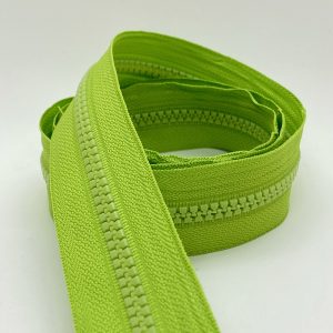 CIERRE CADENA DIENTE DE PERRO POR METRO 6mm X 10m - Verde Manzana, x cada 10mts