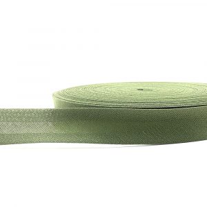 CINTA AL BIES ALGODÓN 2cm x 25m - Verde Musgo, Rollos