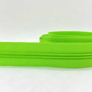 CIERRE POR METRO CADENA NYLON N5 (6mm) X 10m FLUOR! - VERDE, Rollos