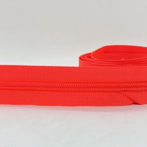 CIERRE POR METRO CADENA NYLON N5 (6mm) X 10m FLUOR! - CORAL, Rollos