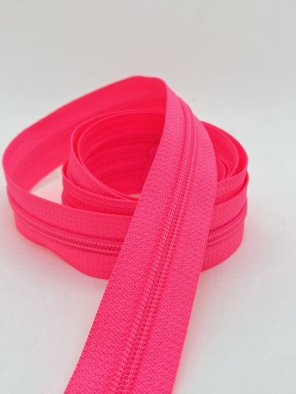 CIERRE POR METRO CADENA NYLON N5 (6mm) X 10m FLUOR! - Image 3
