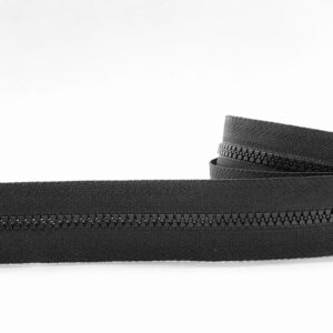 CIERRE CADENA DIENTE DE PERRO POR METRO 4mm X 10m - NEGRO, x cada 10mts