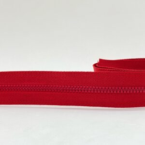 CIERRE CADENA DIENTE DE PERRO POR METRO 4mm X 10m - ROJO, x cada 10mts