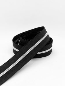 CIERRE POR METRO CADENA NYLON N3 (4mm) X 10m Silver