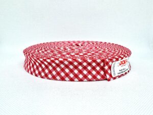 CINTA AL BIES CUADRILLE DE POPLIN ALGODON 2CM X 25m
