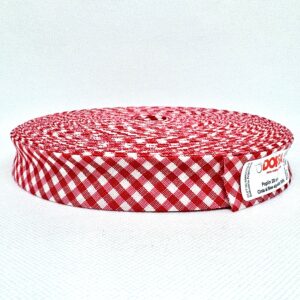 CINTA AL BIES CUADRILLE DE POPLIN ALGODON 2CM X 25m